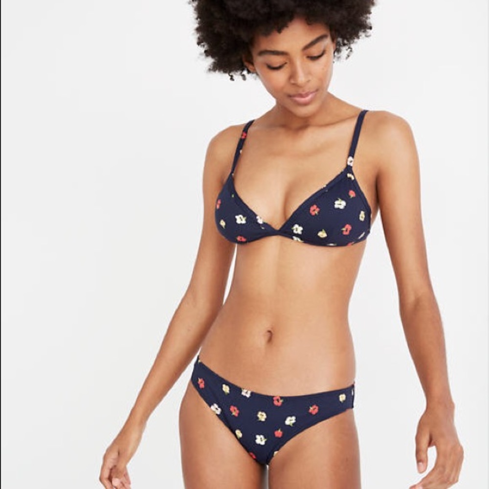 NWT Madewell Second Wave Bikini Confetti Floral